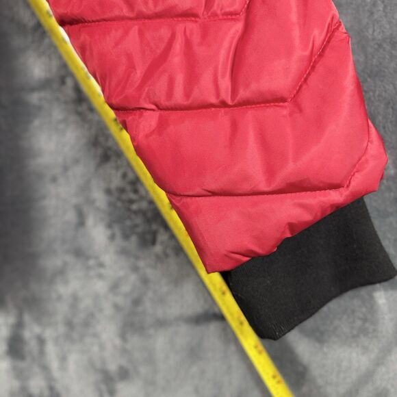 NAUTICA Sz 2XL Womens Coat Red Stretch Side Jacket Quilted Puffer Faux Fur  XXL - Picture 12 of 12
